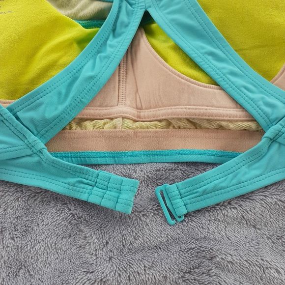 Athleta Racerback Swim Bra Bikini Top Aqua Medium - Picture 5 of 9